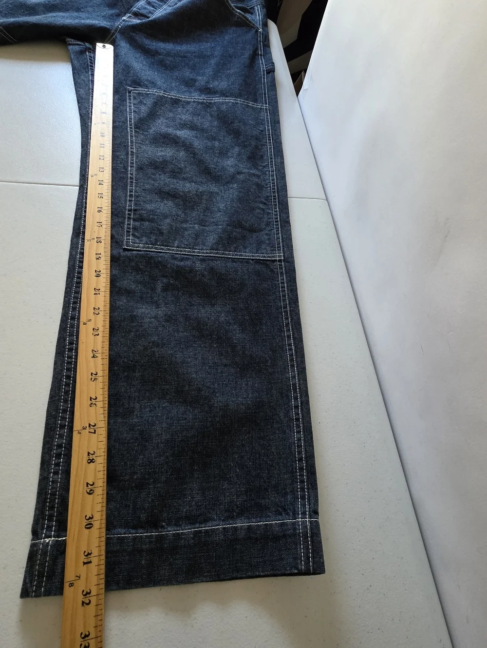 Todd Snyder Relaxed Denim Welder Pants Size 36x33 Cotton Carpenter Jeans NEW - Picture 11 of 15